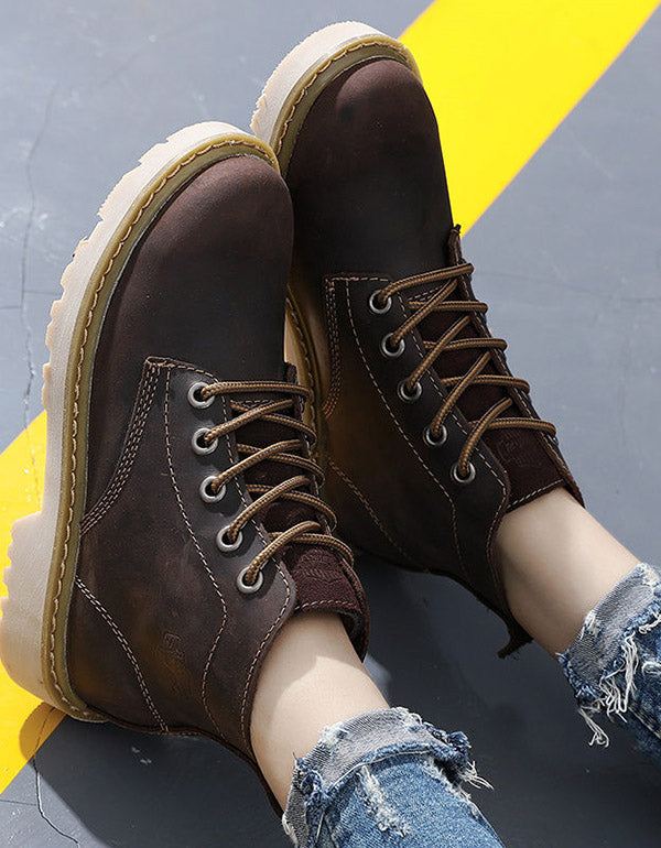 Skórzane Damskie Buty Doc Marten Na Co Dzień